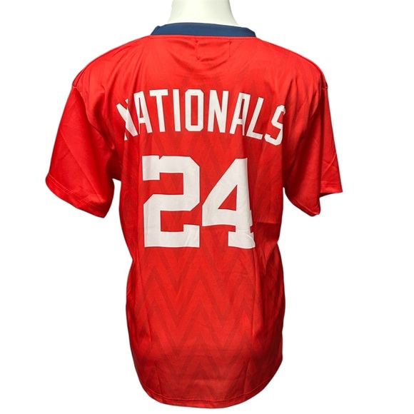 NEW MLB Washington Nationals Soccer Jersey Tshirt Giveaway Shirt - Size Large - Picture 4 of 7